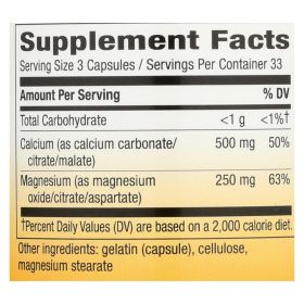 Nature's Way - Calcium And Magnesium - Mineral Complex - 100 Capsules