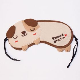 [Sweet Dream - Beige Dog] Animal Eye Shade / Sleeping Mask Cover / Sleep Blinder (7.9*2.8)