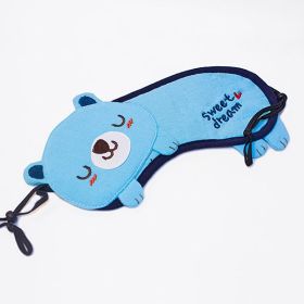 [Sweet Dream - Blue Bear] Animal Eye Shade / Sleeping Mask Cover / Sleep Blinder (7.9*2.8)