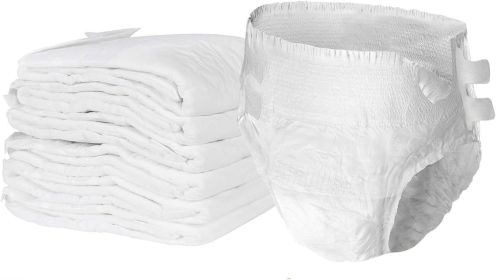 Pack of 12 Adult Absorbent Underwear. XXL size 68-80 Pull On Diaper Briefs. Incontinence Care for Men