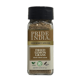 Pride of India | Lemongrass Fine Cut & Sifted 0.8 oz (22.7 gm) Small Dual Sifter Bottle | Ideal for Cooking & Drinks | Perfect seasoning for Soups/Sal