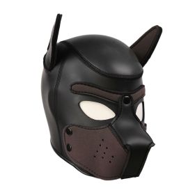 CR Rubber Dog Headgear (Option: Brown-M)